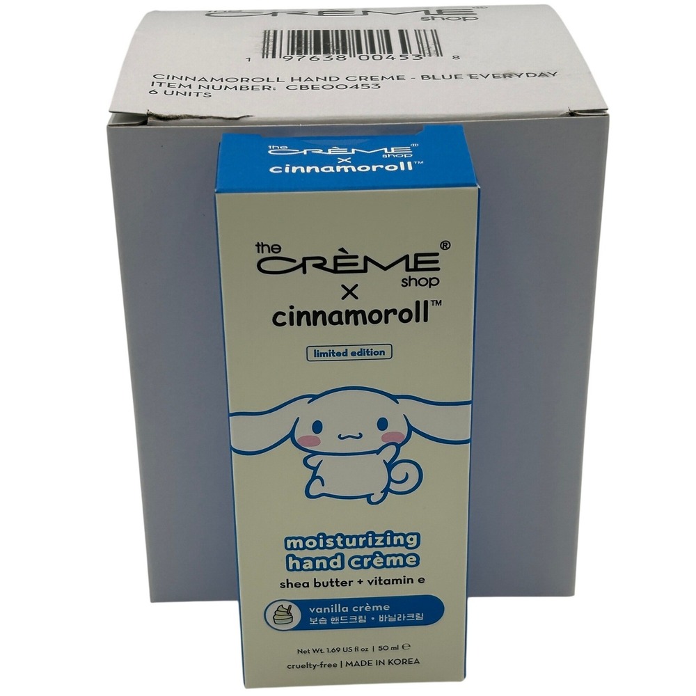 The Crème Shop Hand Cream‎ Women 6pk Blue NEW Cinnamoroll Vanilla Shea Vitamin E